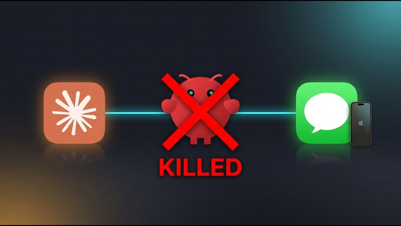 Claude Code iMessage Channels setup tutorial thumbnail