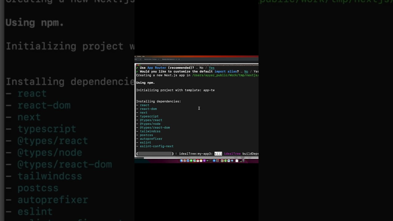 Setup a Next js Project & GitHub Repo in 1 Minute! #nextjs #github #coding
